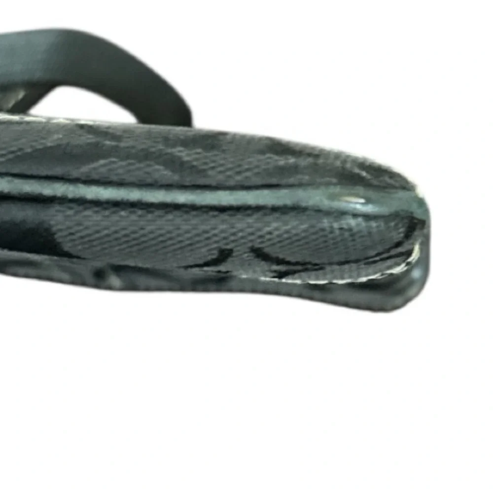 COACH vintage crossbody bag, jacquard black, adjustable strap, zipper top. - Picture 9 of 9